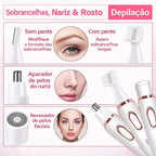 Depilador Elétrico Feminino 4 em 1 Depilação Completa Para Todo o Corpo!