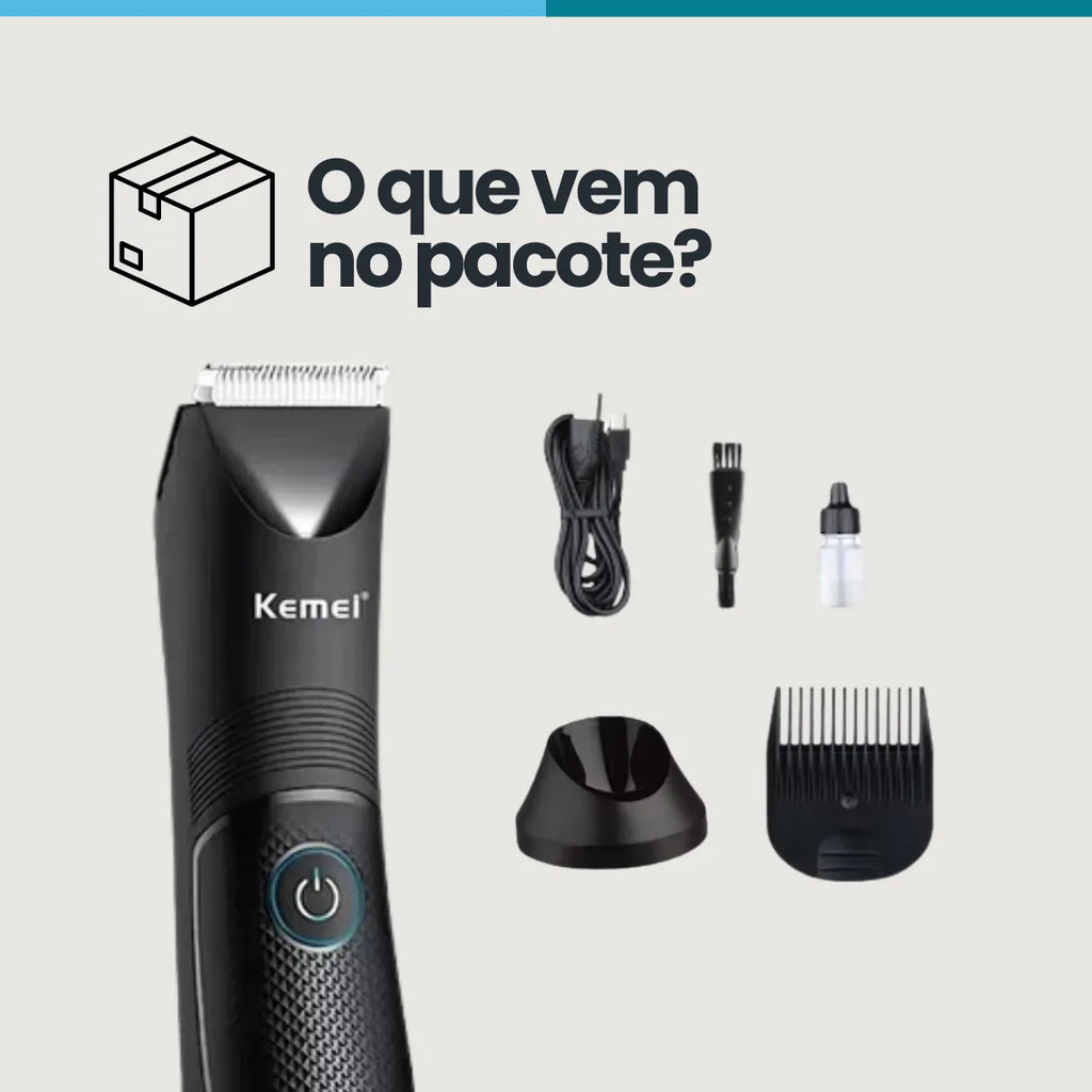 Aparador Corporal e Facial à Prova D’Água - Use no Banho Sem Preocupação