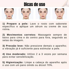 Massageador De Pescoço e Rosto LED Vibração Fototerapia Para Rejuvenescer Firmeza Anti-Rugas
