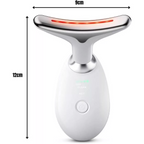 Massageador De Pescoço e Rosto LED Vibração Fototerapia Para Rejuvenescer Firmeza Anti-Rugas