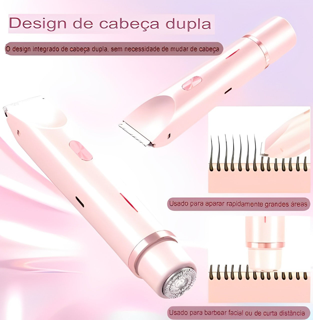 Depilador Multifuncional Pro 2 em 1 - Tecnologia Anti Corte