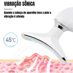 Massageador De Pescoço e Rosto LED Vibração Fototerapia Para Rejuvenescer Firmeza Anti-Rugas